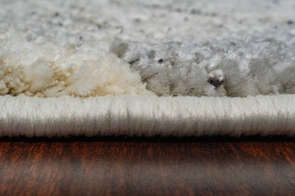 Monroe Modern Ivory/Grey Geometric Medium Pile Rug