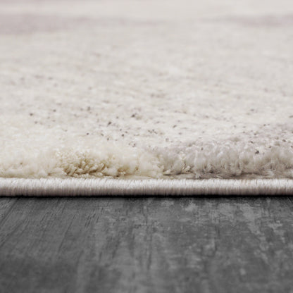 Monroe Modern Ivory/Grey Geometric Medium Pile Rug
