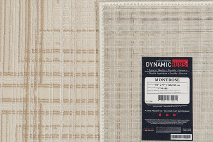 Montrose Modern Cream/Beige Geometric Medium Pile Rug