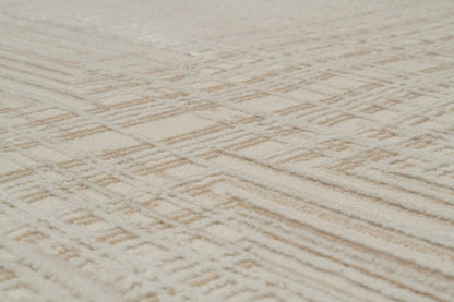 Montrose Modern Cream/Beige Geometric Medium Pile Rug