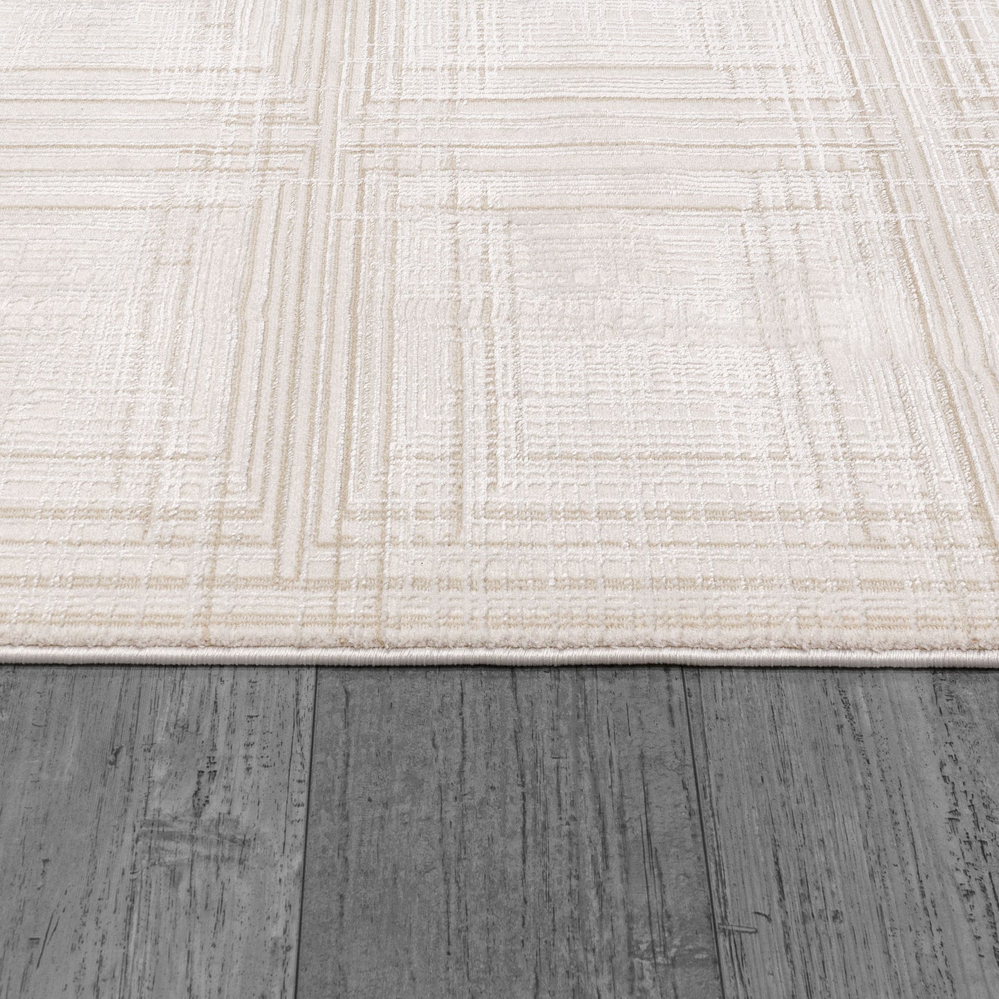Montrose Modern Cream/Beige Geometric Medium Pile Rug