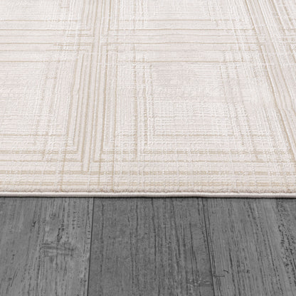 Montrose Modern Cream/Beige Geometric Medium Pile Rug