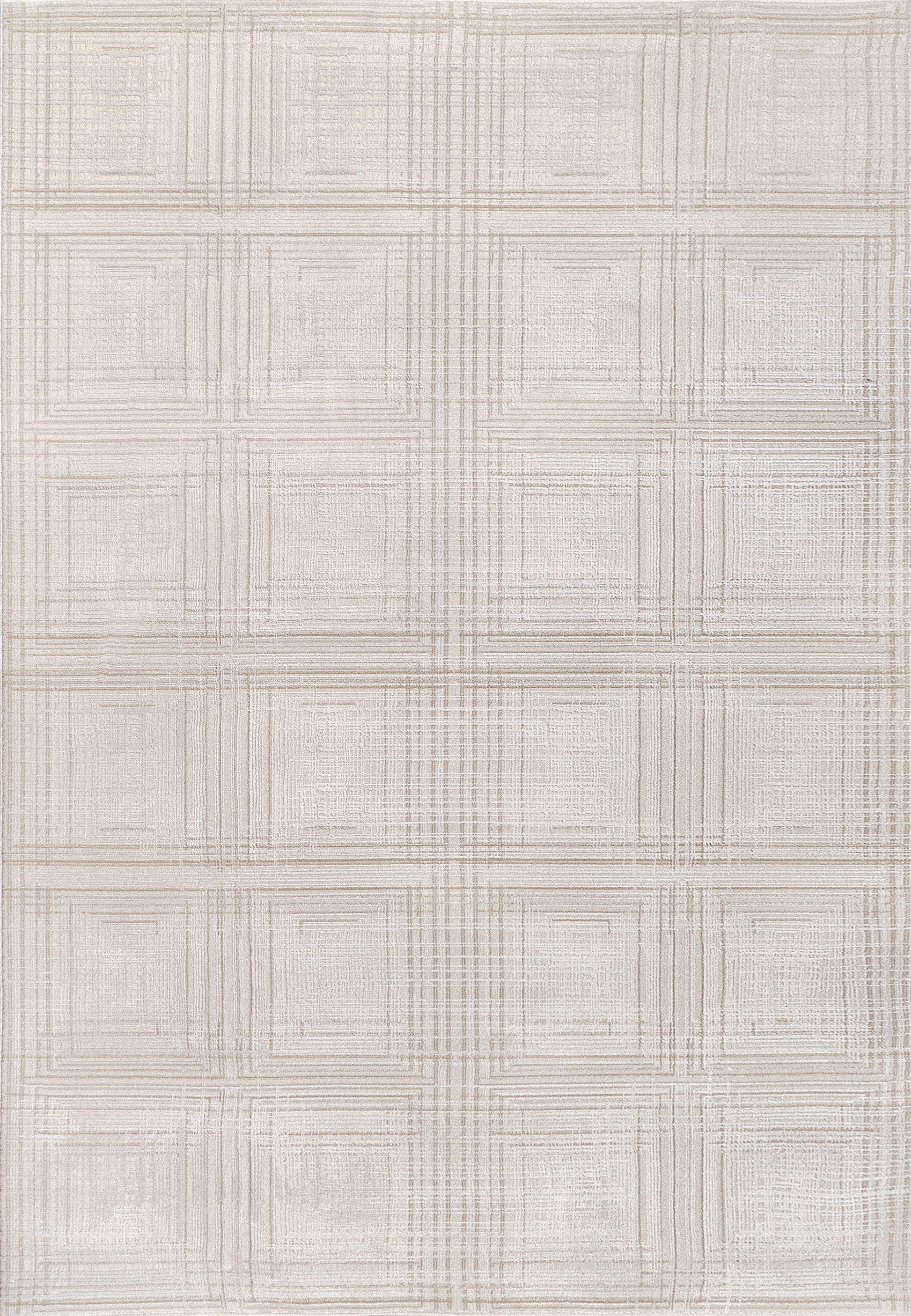 Montrose Modern Cream/Beige Geometric Medium Pile Rug