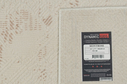 Montrose Modern Cream/Beige Abstract Medium Pile Rug