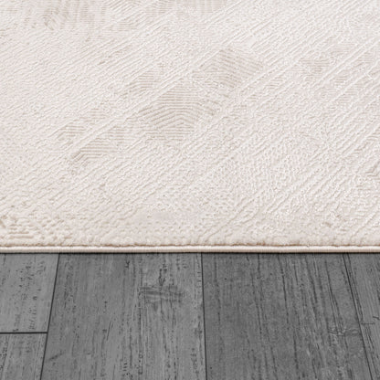 Montrose Modern Cream/Beige Abstract Medium Pile Rug