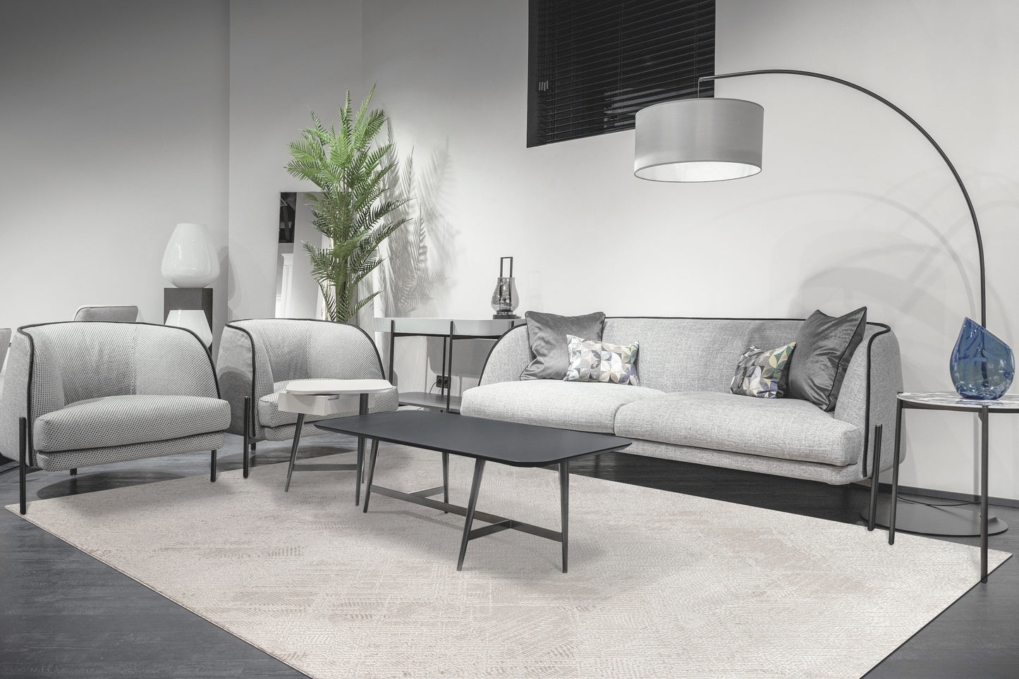 Montrose Modern Cream/Beige Abstract Medium Pile Rug