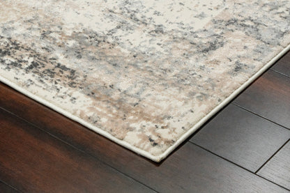 Montrose Modern Cream/Beige Abstract Medium Pile Rug