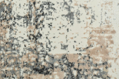 Montrose Modern Cream/Beige Abstract Medium Pile Rug