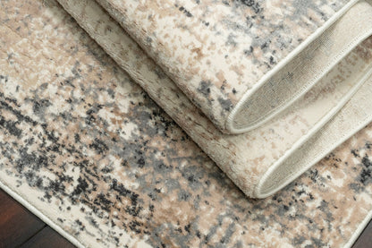 Montrose Modern Cream/Beige Abstract Medium Pile Rug
