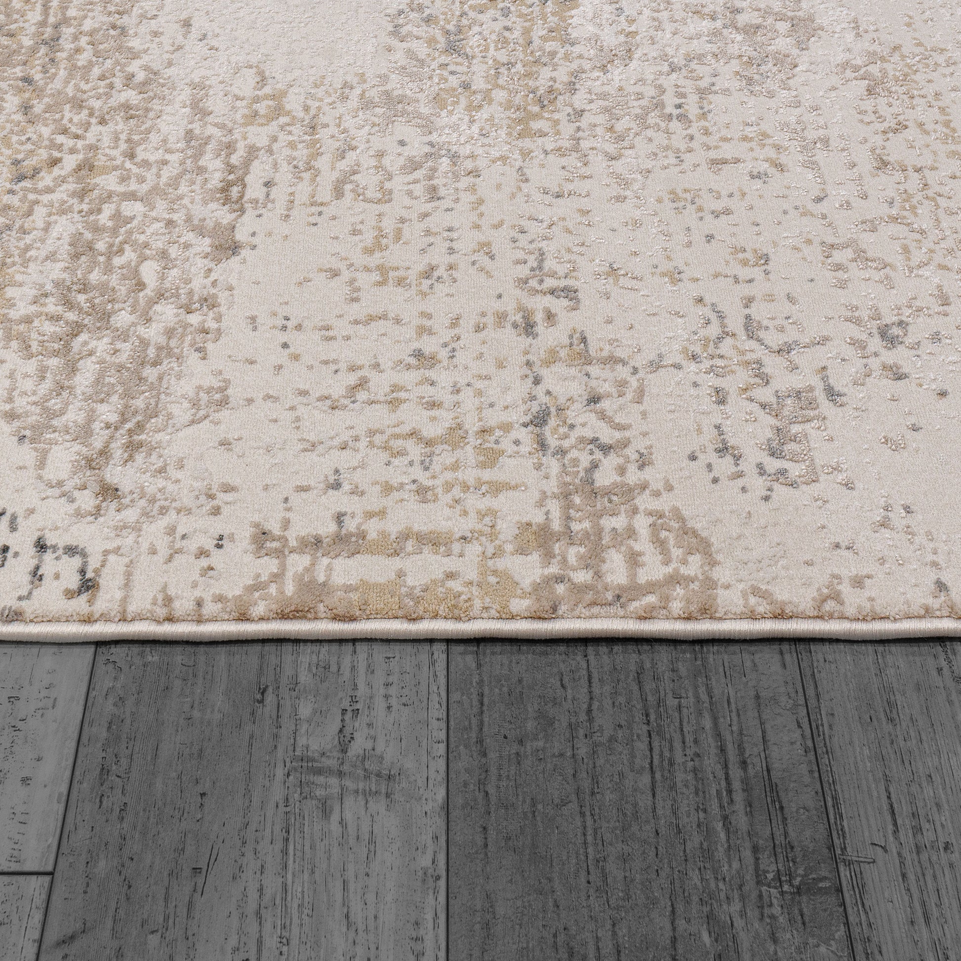Montrose Modern Cream/Beige Abstract Medium Pile Rug