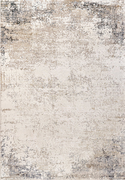 Montrose Modern Cream/Beige Abstract Medium Pile Rug