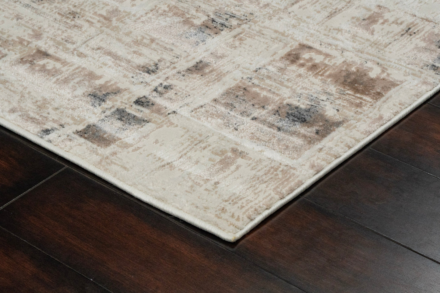 Montrose Modern Beige/Cream Geometric Medium Pile Rug