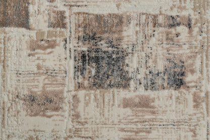 Montrose Modern Beige/Cream Geometric Medium Pile Rug