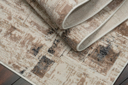 Montrose Modern Beige/Cream Geometric Medium Pile Rug