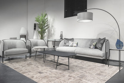 Montrose Modern Beige/Cream Geometric Medium Pile Rug