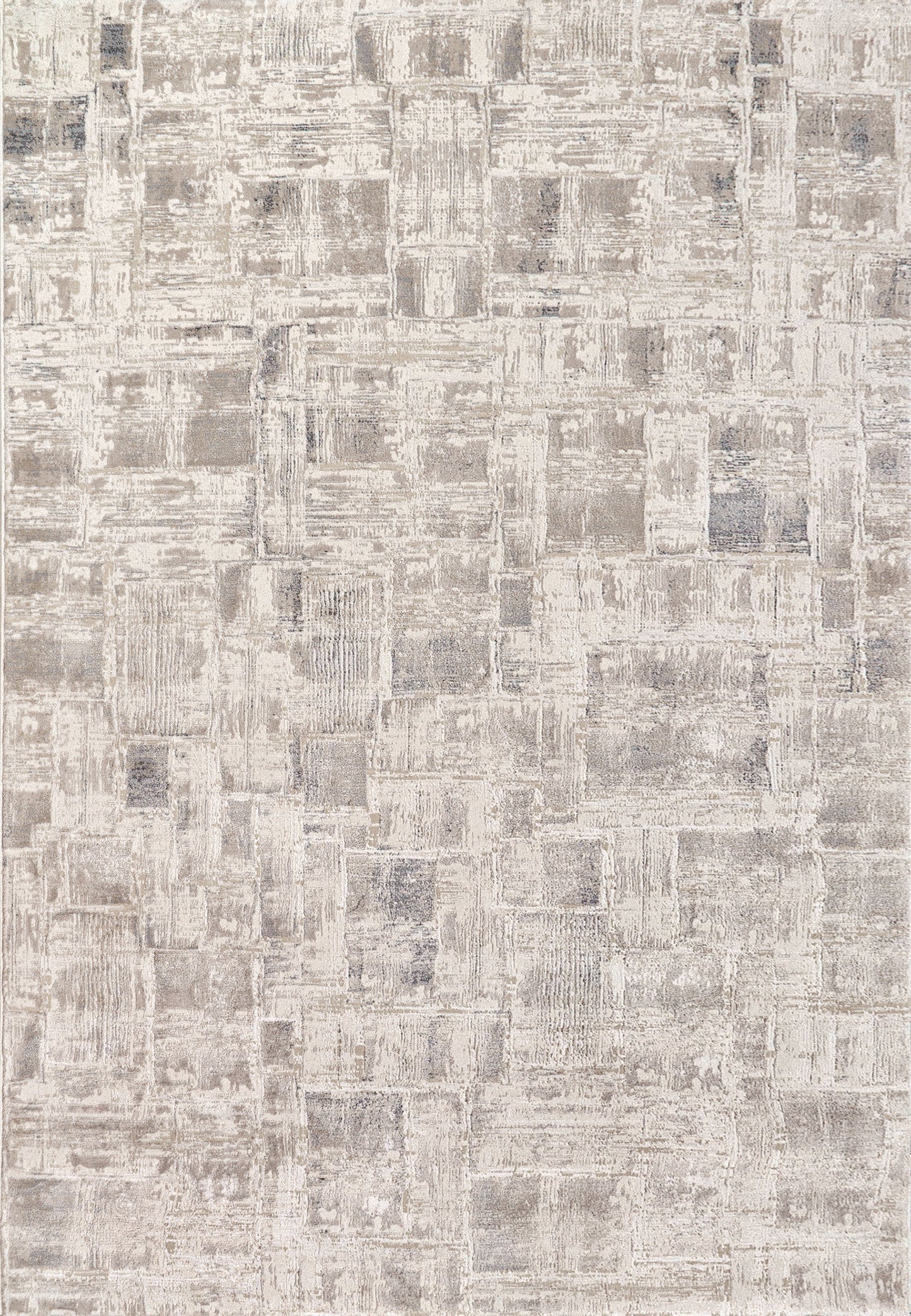 Montrose Modern Beige/Cream Geometric Medium Pile Rug