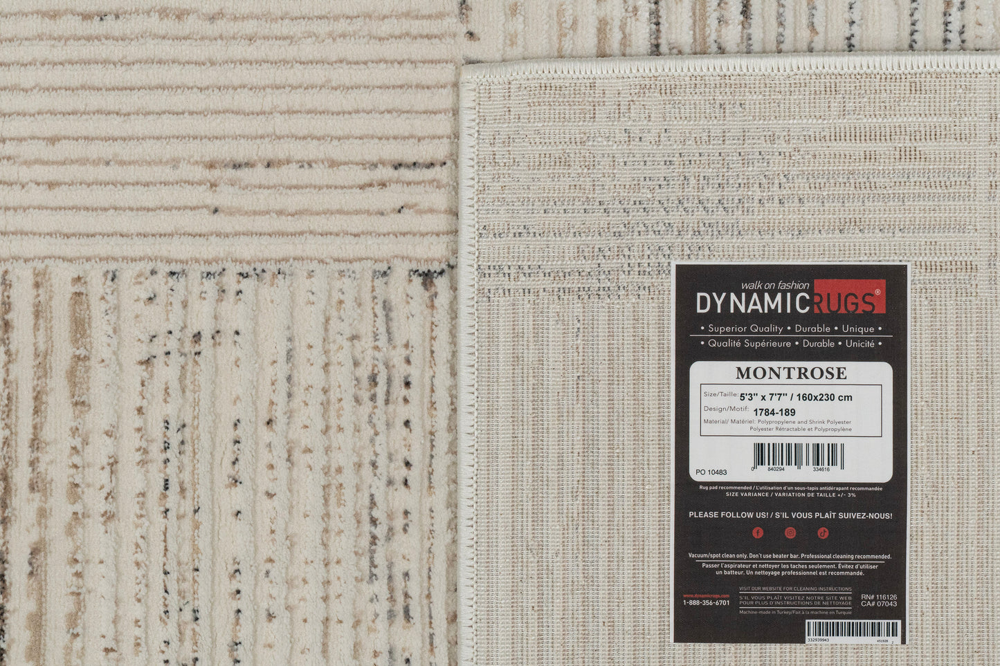 Montrose Modern Cream/Beige/Grey Geometric Medium Pile Rug