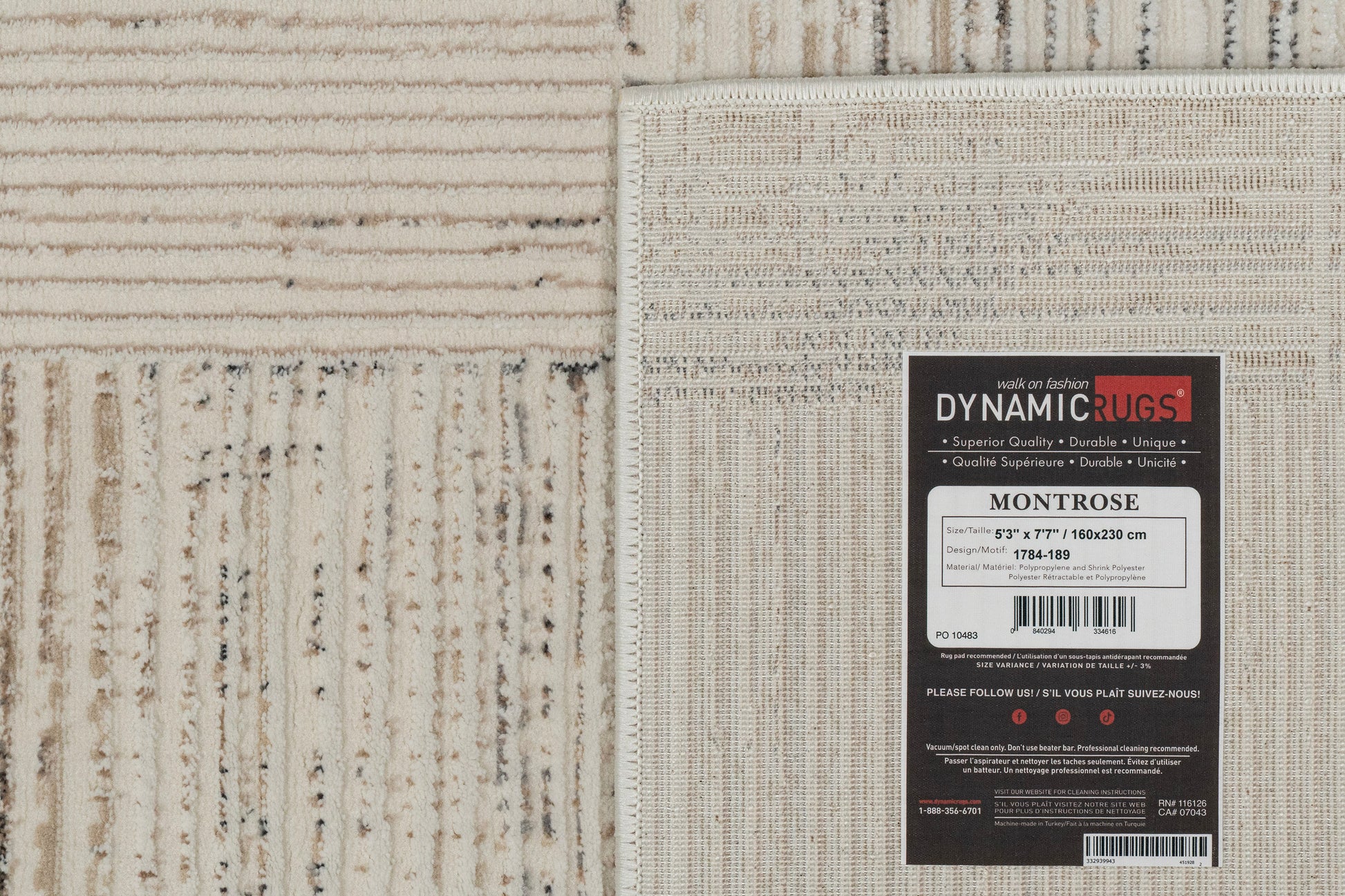 Montrose Modern Cream/Beige/Grey Geometric Medium Pile Rug