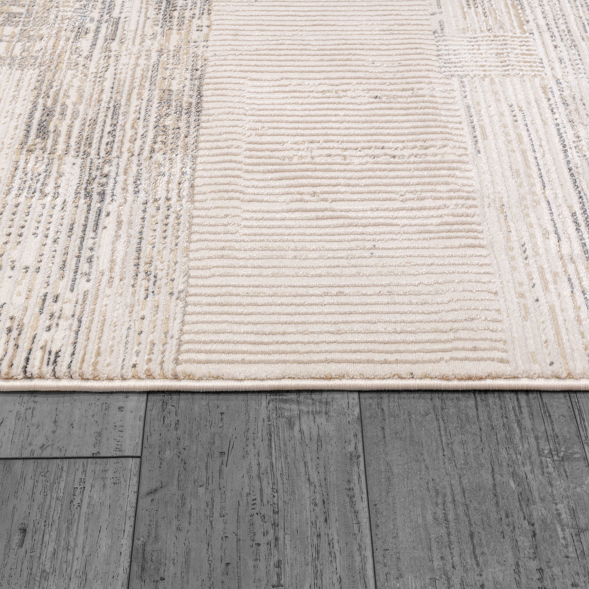 Montrose Modern Cream/Beige/Grey Geometric Medium Pile Rug