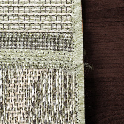 Newport Contemporary Green Indoor/Outdoor No Pile Rug