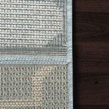 Newport Contemporary Blue Indoor/Outdoor No Pile Rug