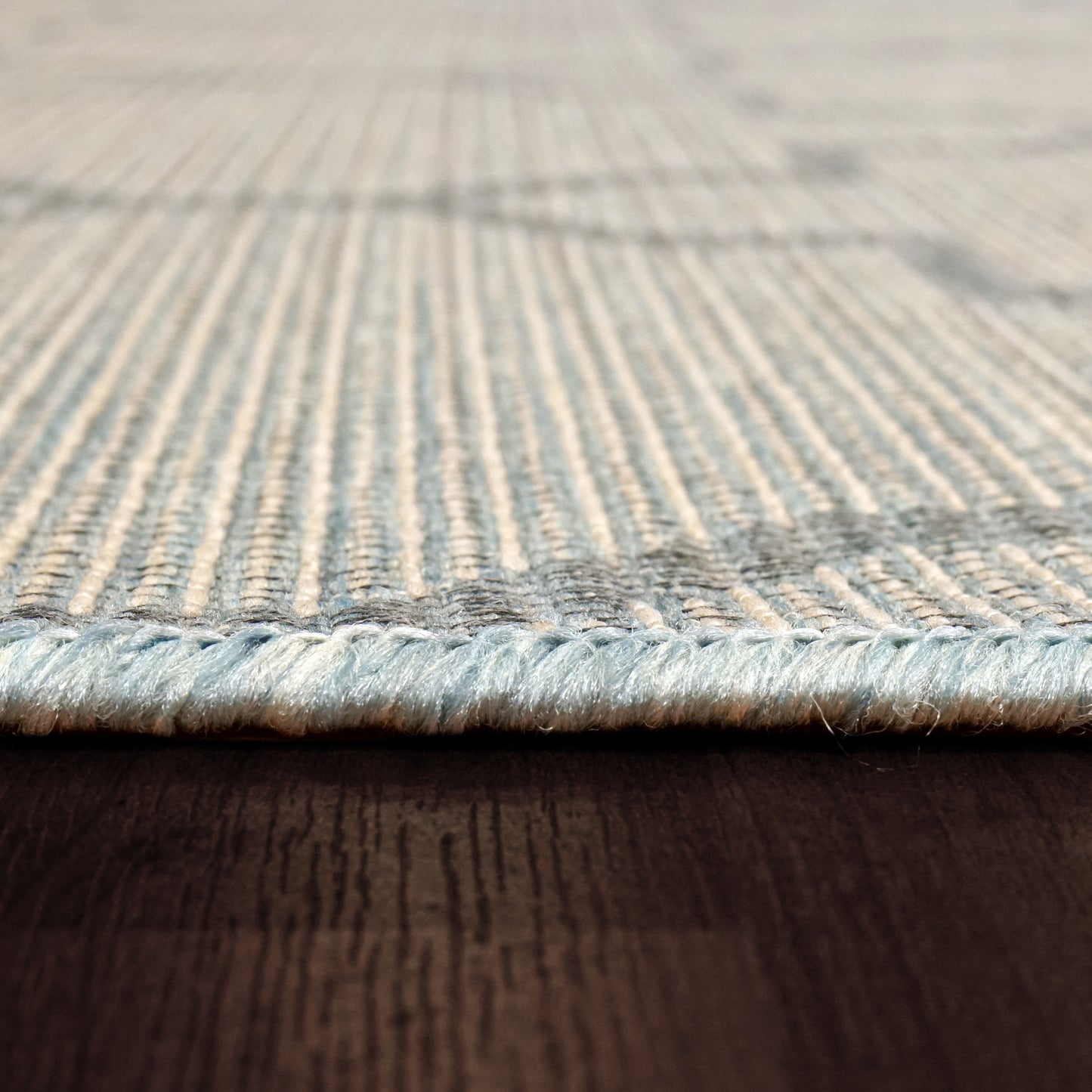 Newport Contemporary Blue Indoor/Outdoor No Pile Rug