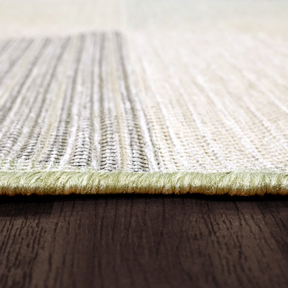 Newport Contemporary Green Indoor/Outdoor No Pile Rug