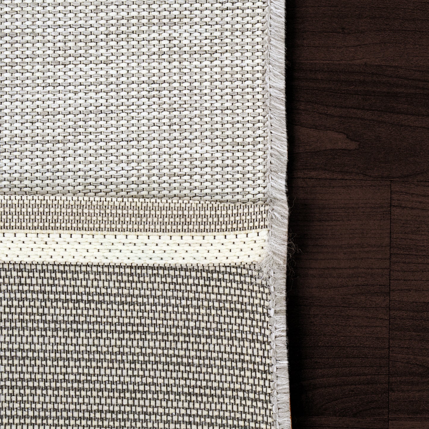 Newport Contemporary Grey Indoor/Outdoor No Pile Rug