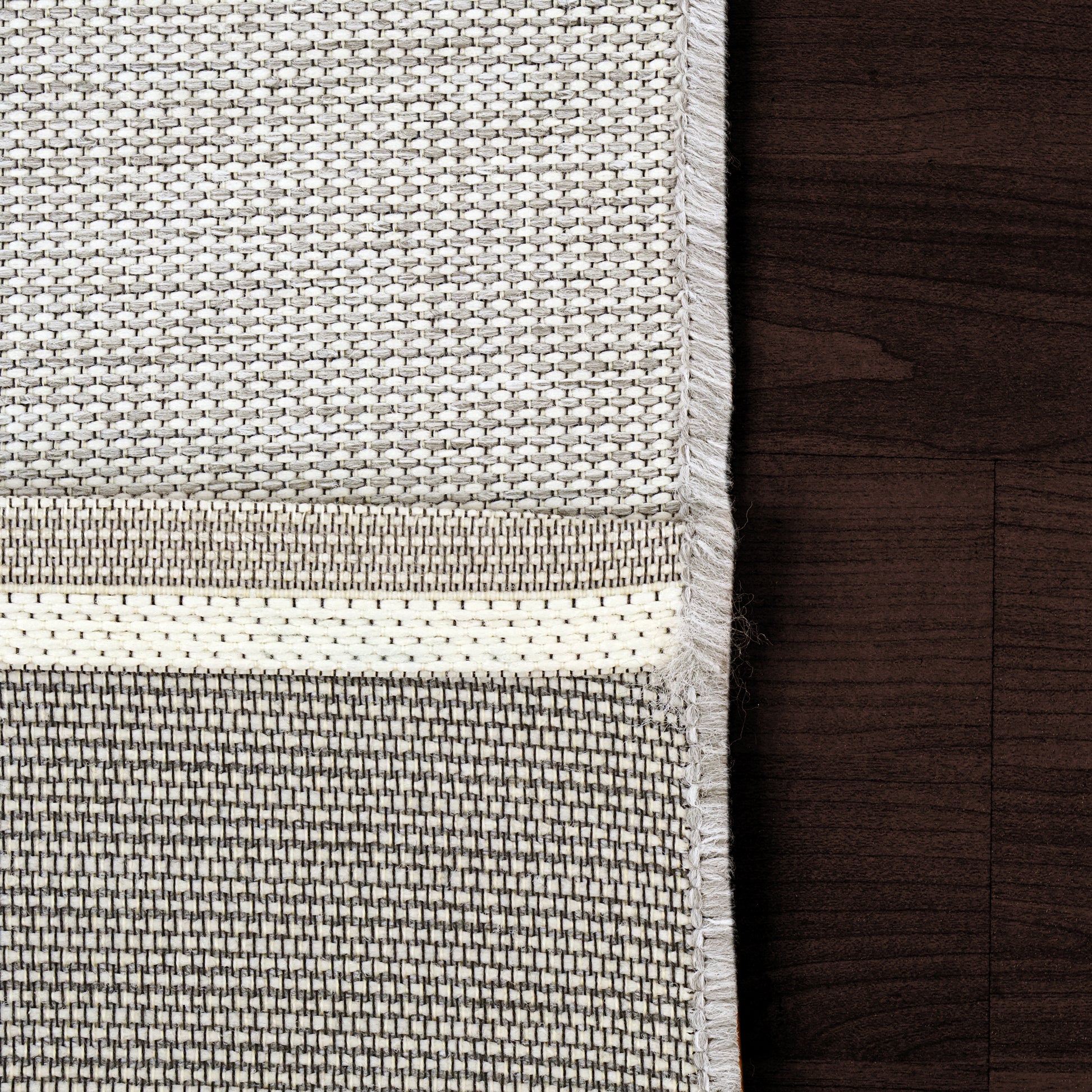 Newport Contemporary Grey Indoor/Outdoor No Pile Rug