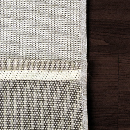 Newport Contemporary Grey Indoor/Outdoor No Pile Rug
