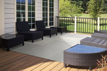 Newport Contemporary Grey Indoor/Outdoor No Pile Rug