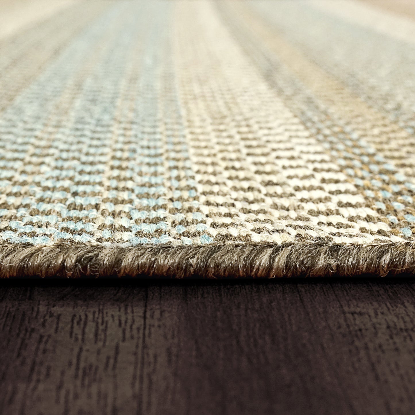 Newport Contemporary Grey/Multi Indoor/Outdoor No Pile Rug