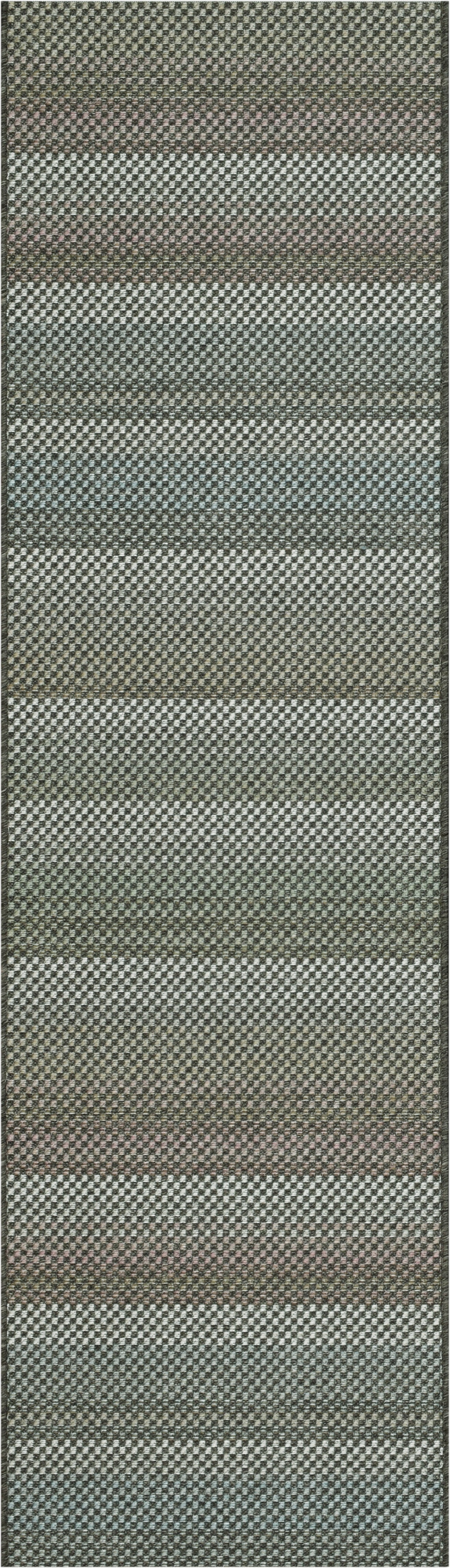Newport Contemporary Grey/Multi Indoor/Outdoor No Pile Rug