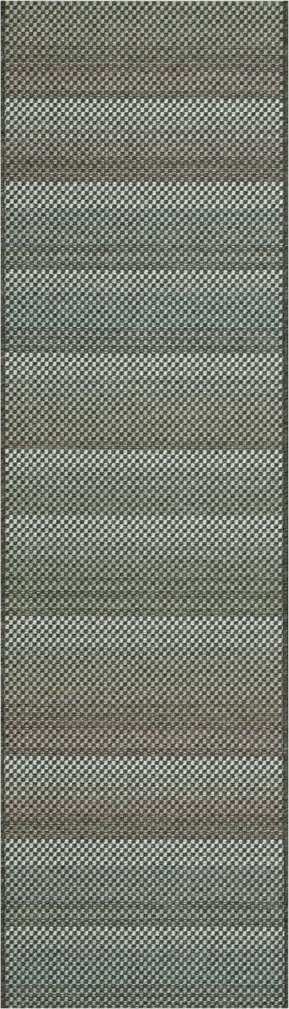 Newport Contemporary Grey/Multi Indoor/Outdoor No Pile Rug