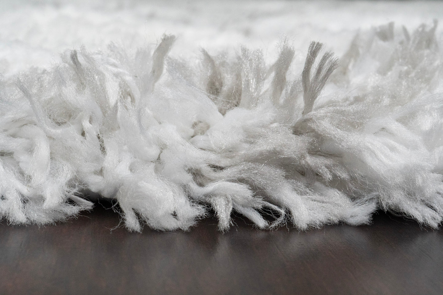 Nordic Contemporary White/Silver Aztec High Pile Rug