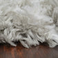 Nordic Contemporary Silver/White Aztec High Pile Rug