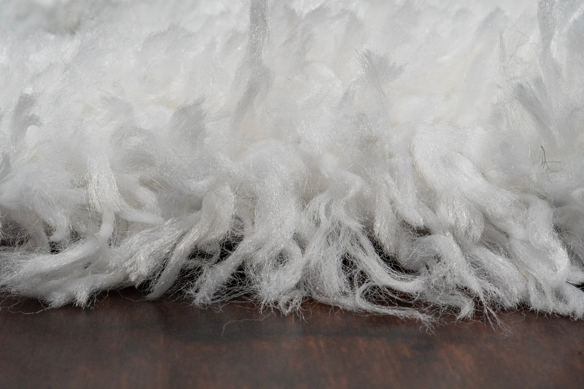 Nordic Contemporary White/Silver Aztec High Pile Rug