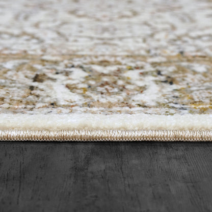 Octo Traditional Cream/Multi Oriental High-Low Rug