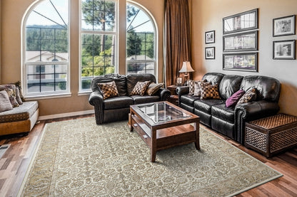 Octo Traditional Cream/Multi Oriental High-Low Rug