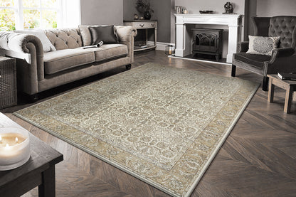 Octo Traditional Cream/Multi Oriental High-Low Rug