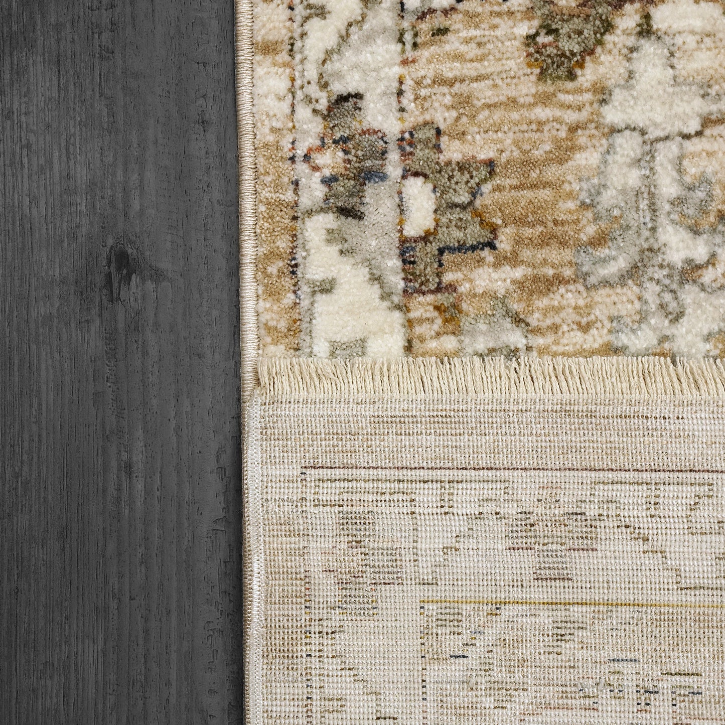 Octo Traditional Cream/Multi Oriental High-Low Rug