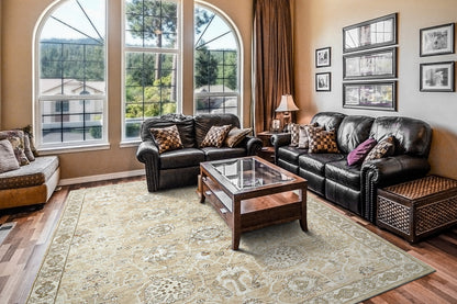 Octo Traditional Cream/Multi Oriental High-Low Rug
