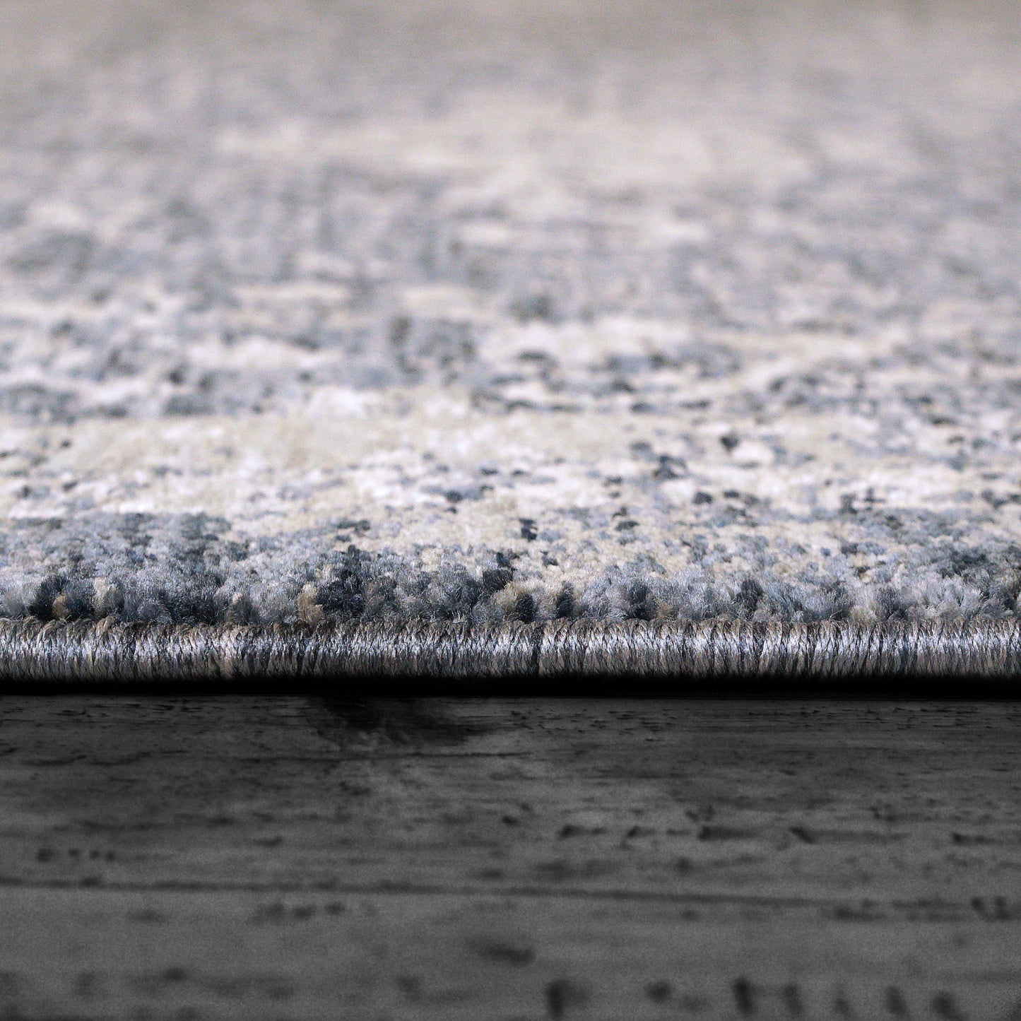 Octo Traditional Navy/Ivory Oriental High-Low Rug
