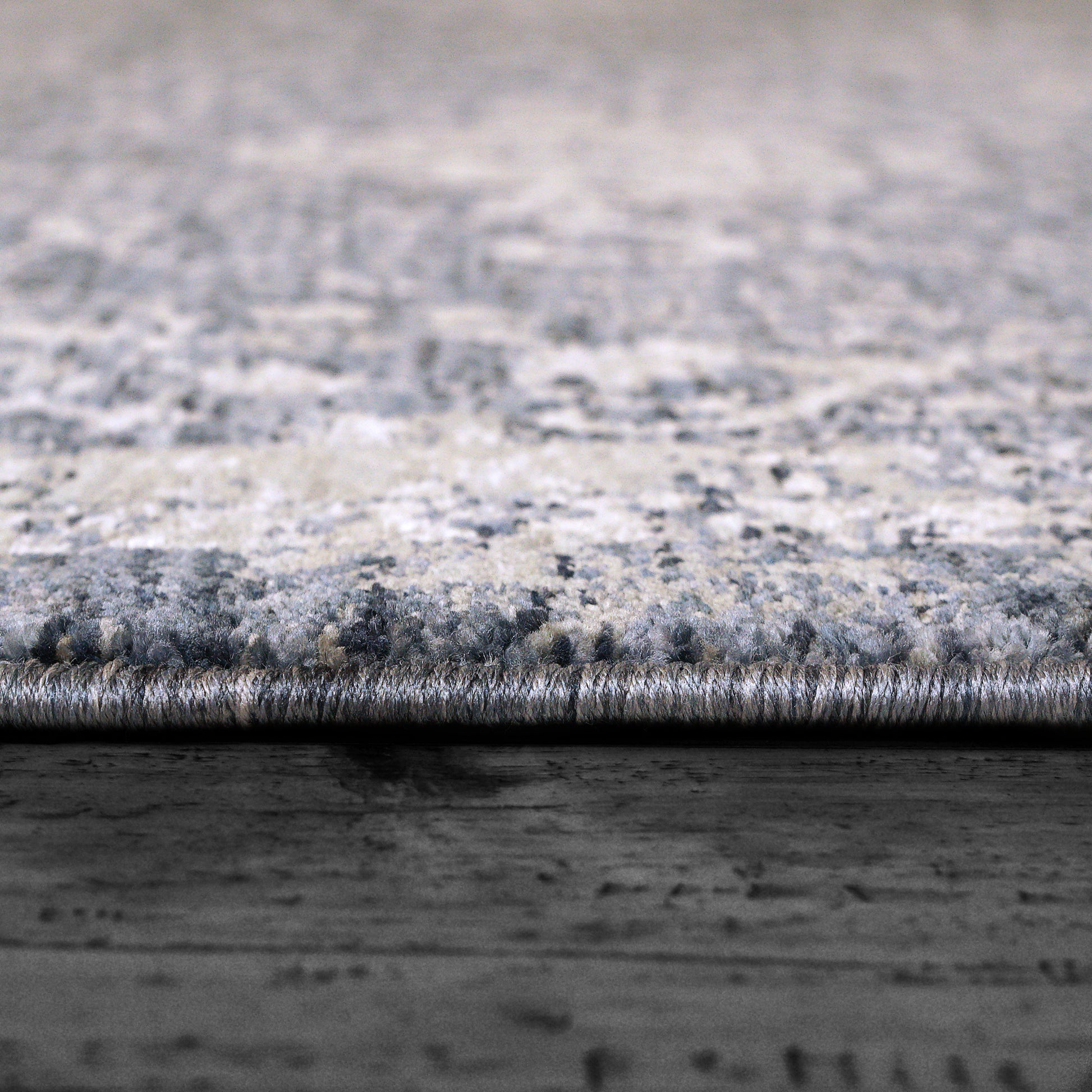 Octo Traditional Navy/Ivory Oriental High-Low Rug