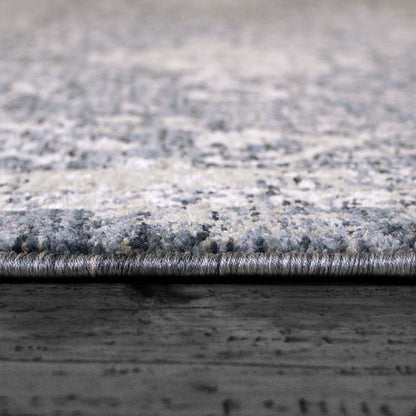 Octo Traditional Navy/Ivory Oriental High-Low Rug
