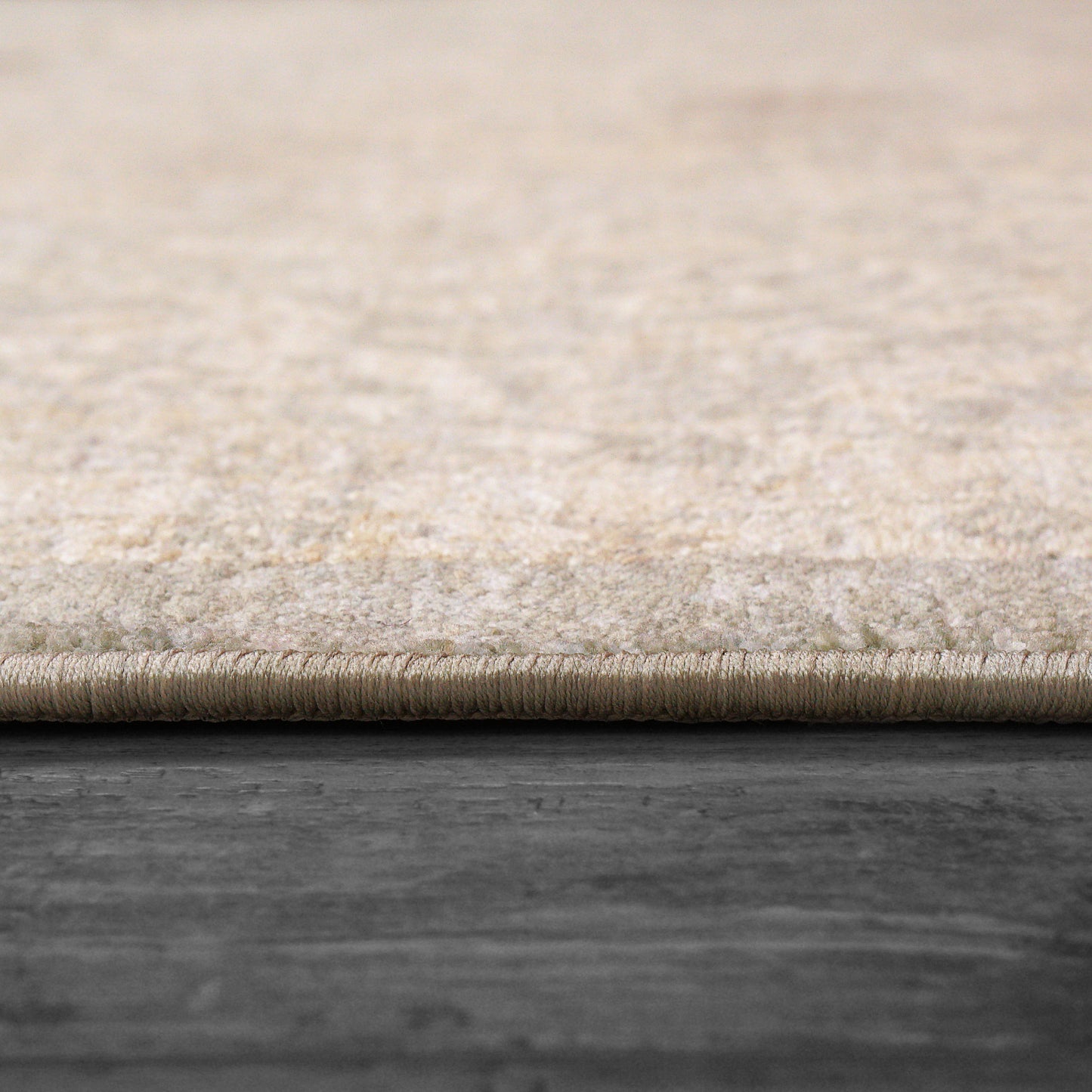 Octo Traditional Grey/Beige Oriental High-Low Rug
