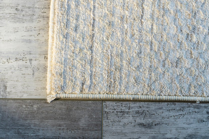 Olivia Modern Ivory/Grey Abstract Medium Pile Rug