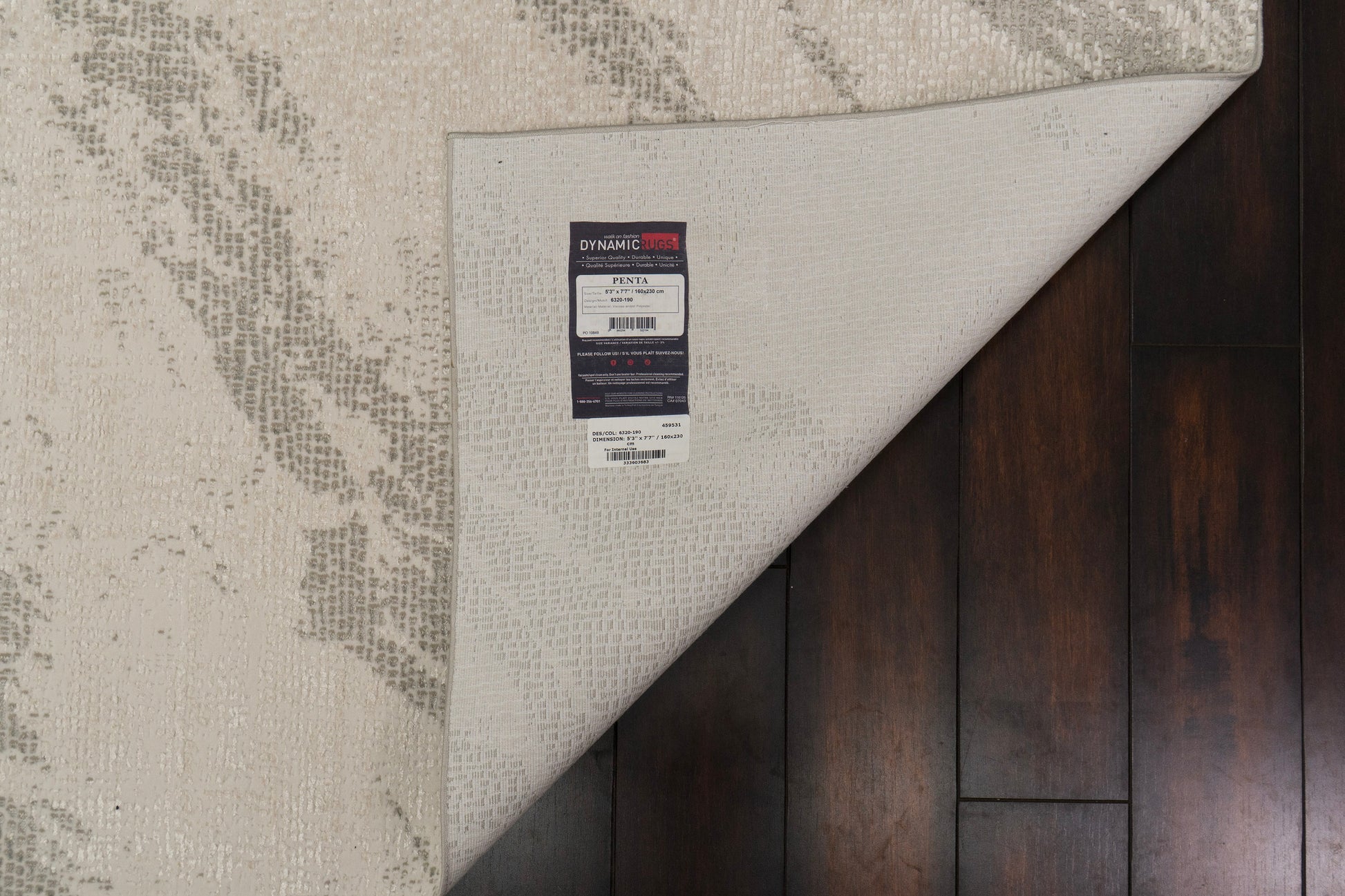Penta Modern Cream/Ivory Abstract Medium Pile Rug