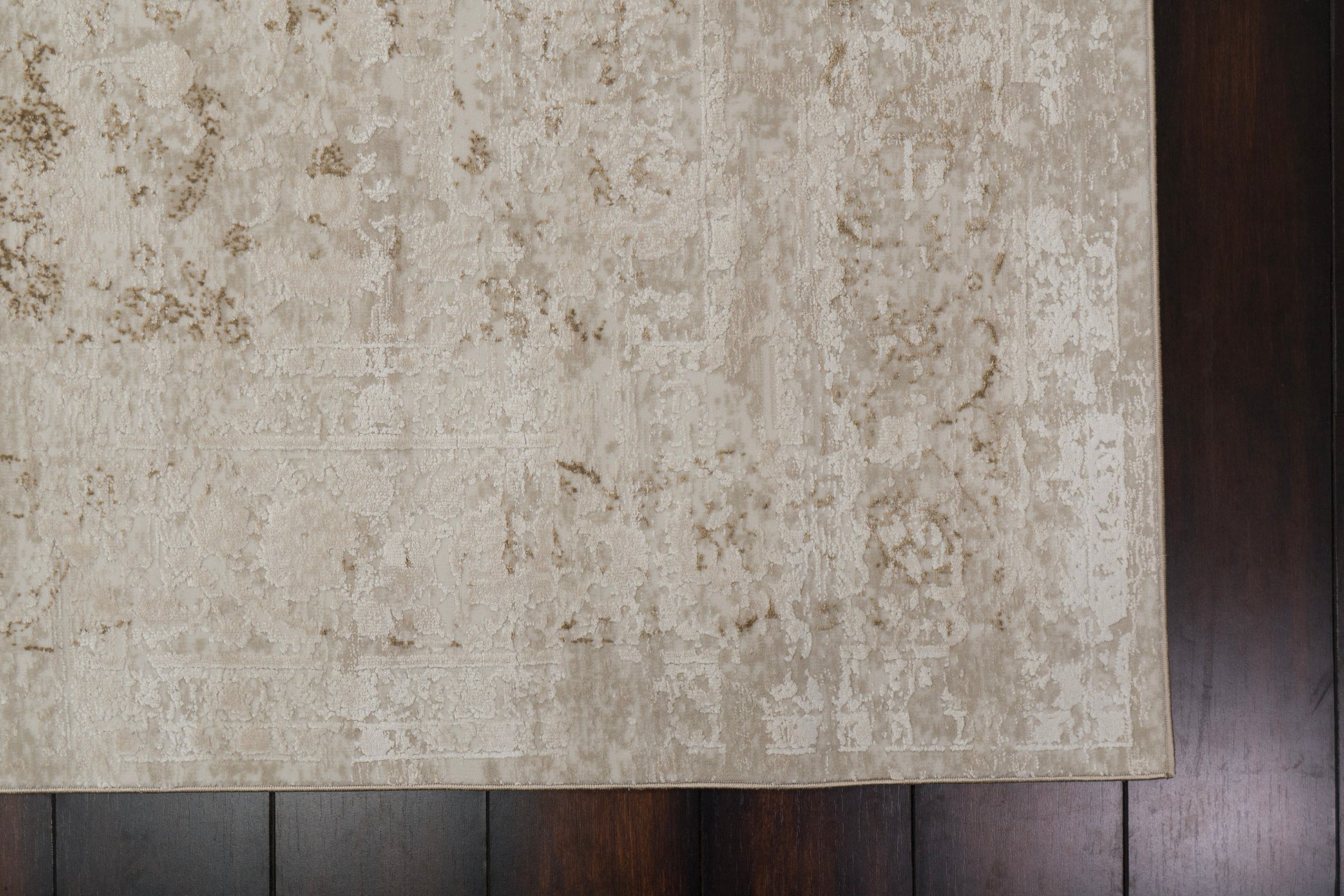 Penta Transitional Cream/Beige Medallion Medium Pile Rug