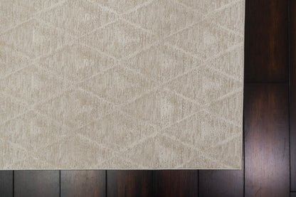 Penta Modern Cream Geometric Medium Pile Rug